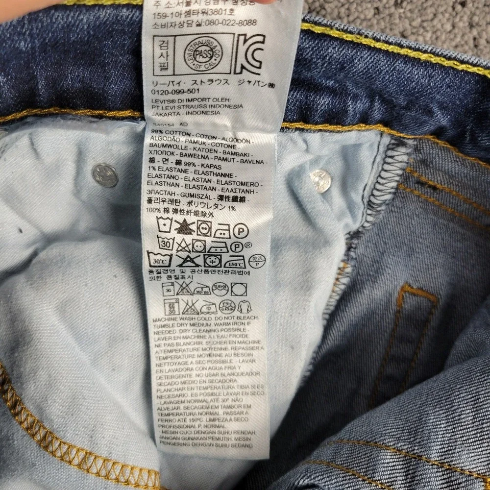 Levis 541 Jeans Mens 32x32 Blue Athletic Fit Taper Medium Wash Stretch Denim